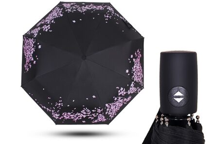 Automatische Paraplu Regen Vrouwen Mini Pocket Drie Opvouwbare Paraplu UV Bescherming Vrouwen Zon Kleur Veranderen Paraplu Draagbare AYS087