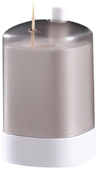Automatische Pers Pop Up Tandenstoker Opslag Houder Dispenser Fles Container Case wit