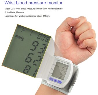 Automatische Pols Digitale Lcd Bloeddrukmeter Draagbare Tonometer Voor Bloeddruk voor Meten Heart Beat En Pulse