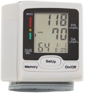 Automatische Pols Tonometer Bloeddrukmeter Digitale Lcd-scherm Thuis Draagbare Gezondheidszorg Bloeddrukmeter