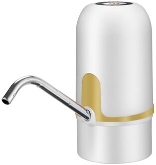 Automatische Pomp Voor Water Fles Elektrische Drinkwater Pomp Dispenser Draagbare Usb Charge Fles Waterpomp wit goud