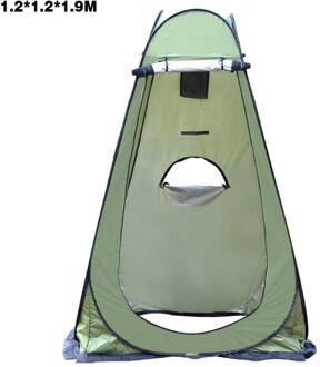Automatische Pop-Up Outdoor Camping Draagbare Privacy Douche Toilet Tent Kleedkamer Tent Uv Functie Functie Dressing Tent 1.2x1.2x1.9m groen