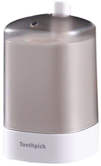 Automatische Pop-Up Tandenstoker Box Holder Container Draagbare Tandenstoker Dispenser Automatische Wattenstaafje Organisator Decoratie # T2 wit