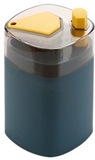 Automatische Pop-Up Tandenstoker Dispenser Box Draagbare Tandenstoker Houder Container Restaurant Thuis Tafel Tandenstoker Opbergdoos blauw