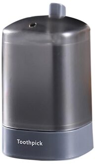 Automatische Pop-Up Tandenstoker Doos Draagbare Pop-Up Tandenstoker Houder Container Voor Restaurant Keuken Tandenstokers Dispenser Gereedschap Q40 grijs