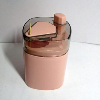 Automatische Pop-Up Tandenstoker Houder Container Tarwe Stro Huishoudelijke Tafel Tandenstoker Opbergdoos Tandenstoker Dispenser Doos SKU-6