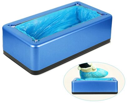Automatische Schoen Dispenser Overshoe Machine Thuis Kantoor Wegwerp Voet Set Machine blauw