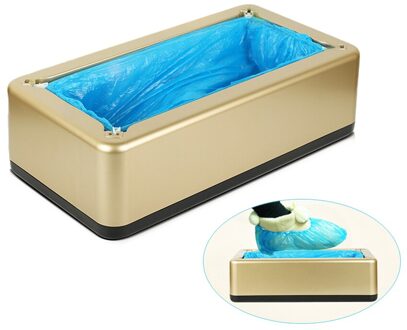 Automatische Schoen Dispenser Overshoe Machine Thuis Kantoor Wegwerp Voet Set Machine goud