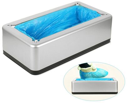 Automatische Schoen Dispenser Overshoe Machine Thuis Kantoor Wegwerp Voet Set Machine zilver