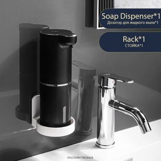 Automatische Schuim Zeepdispensers Badkamer Slimme Wassen Hand Machine Met Usb Opladen Wit Abs Materiaal soap dispenser3
