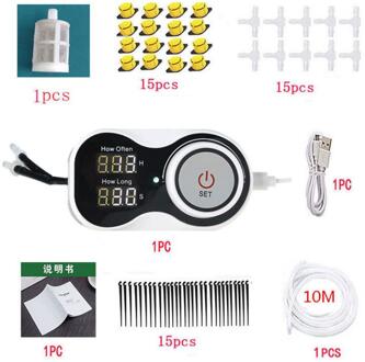 Automatische Slang Druppelirrigatie Systeem 360 Graden Verstelbare Sprinkler Kit Tuin Watering Invoegen Grond Micro Flow Dripper 03