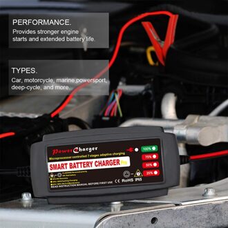 Automatische Smart 12V Auto Batterij Oplader Voor Zowel Lood-zuur Batterijen En Lithium Ion Batterijen Motorfiets Boot EU