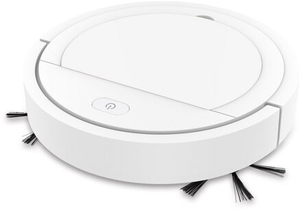 Automatische Smart Robot Stofzuiger Dweilen Vegen Zuigkracht Draadloze Auto Dust Veegmachine Machine Anticollision Voor Huis Schoonmaken wit