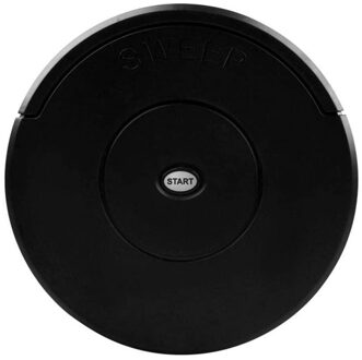 Automatische Smart Robot Stofzuiger Oplaadbare Rand Schoonmaken Zuig Veegmachine zwart