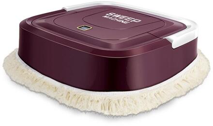 Automatische Smart Robot Stofzuiger Vloer Elektrische Mop Machine Veegmachine Mini Luie Dweilen Machine Voor Thuis Paars