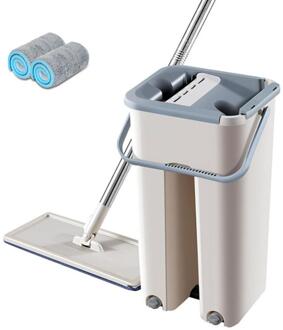 Automatische Spin Mop Vermijden Hand Wassen Ultrafijne Vezels Schoonmaakdoekje Huis Keuken Houten Vloer Lazy Fellow Mop