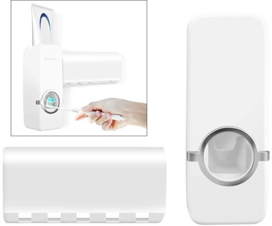 Automatische Squeezer 5-Tandenborstelhouder Muur Beugel Familie Badkamer Benodigdheden