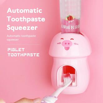 Automatische Tandenborstel Knijper Kids Wall Mount Tandpasta Dispenser Badkamer Tandenborstelhouder Badkamer Benodigdheden 01