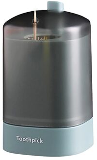 Automatische Tandenstoker Houder Container Plastic Huishouden Keuken Tafel Tandenstoker Opbergdoos Perstype Tandenstoker Dispenser # groen