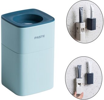 Automatische Tandpasta Dispenser Kids Handen Gratis Washroom Badkamer Accessoires blauw