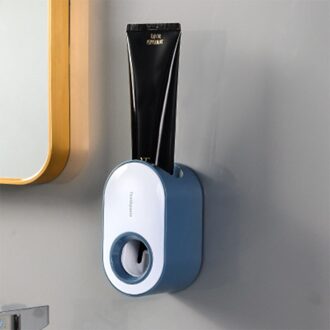 Automatische Tandpasta Dispenser Stofdicht Tandenborstelhouder Wall Mount Stand Badkamer Accessoires Set Tandpasta Knijper A2