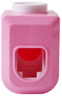 Automatische Tandpasta Knijper Sticky Zuignap Wandmontage Handig Tandpasta Dispenser Badkamer Accessoires Roze