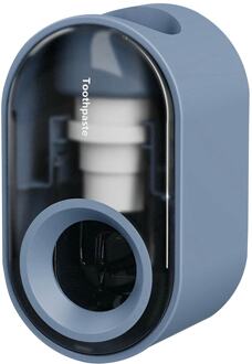 Automatische Tandpasta Squeezer Wall Mount Tandpasta Dispenser Huishoudelijke Tandenborstel Tandpasta Rek Wastafel Opbergrek blauw
