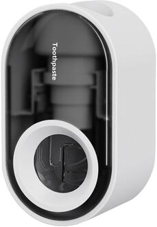 Automatische Tandpasta Squeezer Wall Mount Tandpasta Dispenser Huishoudelijke Tandenborstel Tandpasta Rek Wastafel Opbergrek wit