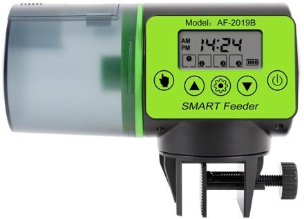 Automatische Vis Feeder Aquarium Feeder Aquarium Auto Voeden Dispenser Met Lcd Geeft Timer Aquarium Voeden Accessoires zonder Feeding Ring
