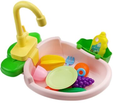 Automatische Vogel Bad Met Kraan Huisdier Papegaaien Fonteinen Spa Pool Cleaning Tool Veilig Speelhuis Aanrecht Vogels Speelgoed multipur roze