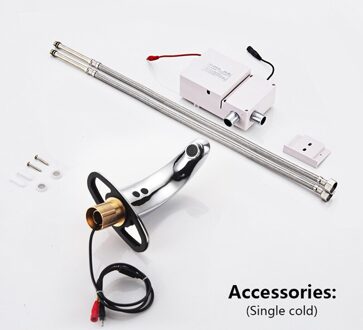 Automatische Wastafel Kranen Elektronische Infrarood Sensor Wastafel Sensor Kranen Badrandcombinaties Single Hole Badkamer Water Kraan AC