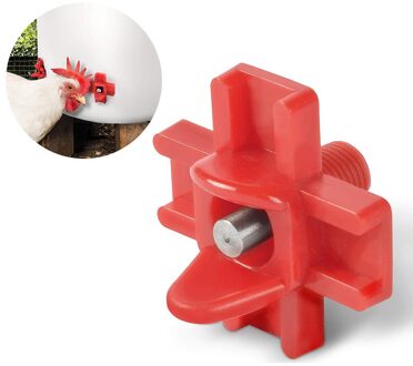 Automatische Water Dispenser Voor Kippen Horizontale Side Mount Kip Waterer Drinker Gevogelte Waternippels Farm Accessoires 20stk