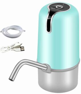 Automatische Water Fles Pomp Usb Opladen Elektrische Drinken Dispenser Draagbare Intelligente Switch Thuis Apparaten groen