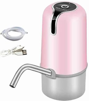 Automatische Water Fles Pomp Usb Opladen Elektrische Drinken Dispenser Draagbare Intelligente Switch Thuis Apparaten roze
