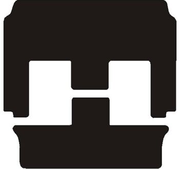 Automatten achterzijde passend voor Kia Carnival 2001 - 2006 MSN1360830