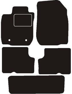 Automatten passend voor Dacia Logan 7 Persoons 2008 - MSN1362615