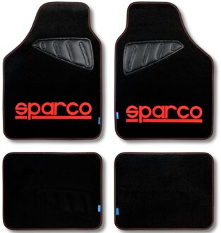 Automatten set Sparco - Stof - Rood