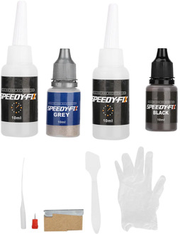 Automobile daily quick repair glue Daily multi-function repair black gray two-color metal powder set