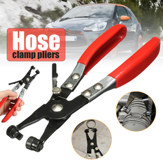 Automobile Removal Tool Flat Ring Type Hose Clamp Pliers Mechanics Engineer Thicker Double Dipped Handles