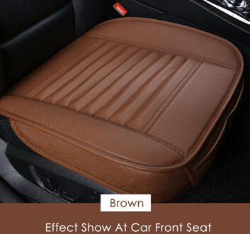 Automobiles Beschermende antislip Bekleding Auto Bekleding Lederen Auto Zitkussen Universele Auto Stoel Pad Interieur Accessoires Bruin