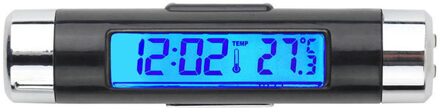 Automotive Blauw Backlight Kalender Auto Klok Thermometer Accessoires Outlet Lcd Digitale 2 In 1 1 Pcs Nuttig