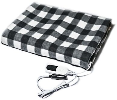 Automotive Elektrische Dekens 12V Verwarmde Smart Multifunctionele Reizen Elektrische Auto Deken Met Hoge/Lage Temp Controle Koud pad zwart