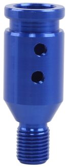 Automotive Universele Aluminium Pookknop Adapter Converter Voor Auto Schroefdraad Shifters Versnellingspook Adapter Auto Shift Hoofd blauw