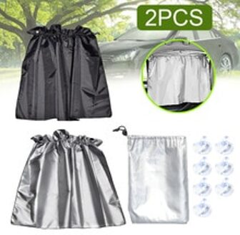 Automotive Uv-bescherming Zonnescherm Zuignap Vaste Auto Met Zonnescherm Zilver Gecoat Dubbelzijdig Zonnebrandcrème Auto Gordijn Donkergrijs