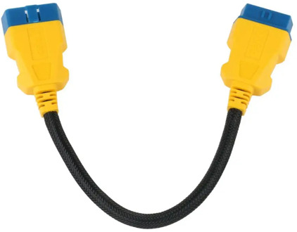 AUTOOL 36CM Car OBD2 Reinforced Nylon Extension Cord Male to Female Cable for Launch Easydiag/THINKDIAG/THINKDRIVER/ELM327 Cable