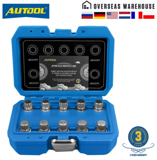 AUTOOL Anti-theft Wheel Screw Bolt and Locknut 8D0601139F Safety Adapter For Volkswagen Golf Bora Passat Audi For A4 A6 A8 TT