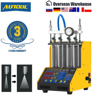 AUTOOL CT150 Car Fuel Injector Tester Cleaner Ultrasonic Fuel Nozzle Gasoline Tester Cleaning Detector 4 Cylinders 110V 220V