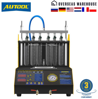 AUTOOL CT200 Gasonline Nozzle Cleaner Fuel Injectors Car Motorcycle Auto Ultrasonic Injector Cleaning Tester Machine PK CNC602A