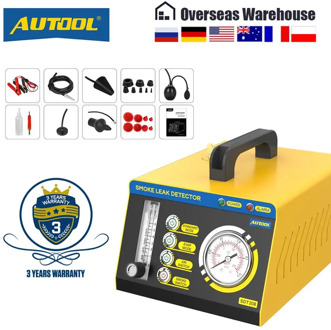 AUTOOL SDT208 Car Smoke Leak Detector EVAP System Tester for Turbochanged Vacuum Exhaust Cooling System Pipeline Leakage Tester