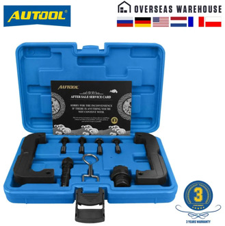 AUTOOL Synchronization Tool Set 5 pcs for VW for AUDI 2.8T 3.0T TFSI Camshaft Locking Tool Kit T40133